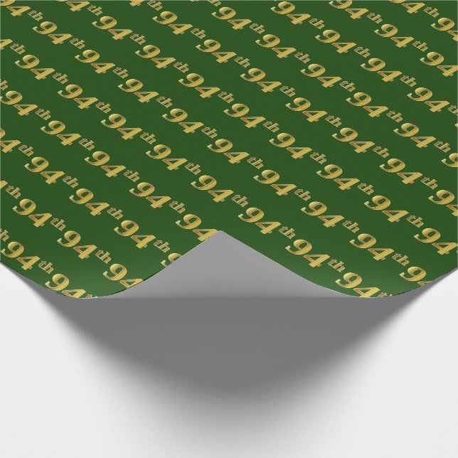 Papier Cadeau Green, Faux Gold 94e (Quatre-vingt-quatorzième) (Coin)