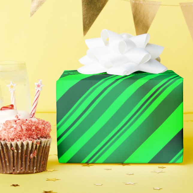 Papier Cadeau Green St Patrick's Day Irish Party Neon Gradient (Fête d'anniversaire)