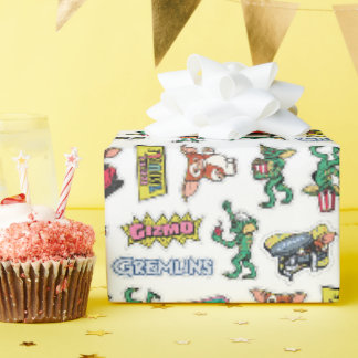 Papier Cadeau Gremlins™ Autocollants Drôle de Motif