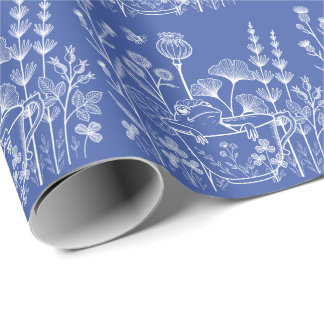 Papier Cadeau Grenouille dans une tasse à thé – Illustration bot