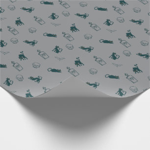 Papier Cadeau Grey - Halloween Motif cadeau envelopper