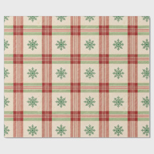 Papier Cadeau Grille de neige