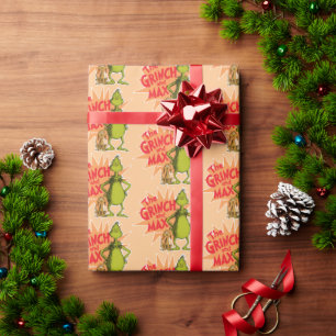 Papier Cadeau Grille   Grinch & Max Starburst