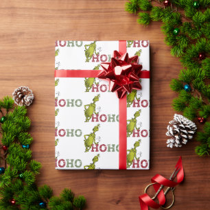 Papier Cadeau Grinch   Ho Ho Ho