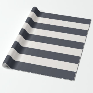 Papier Cadeau Gris cool et rayures blanches
