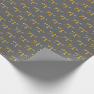 Papier Cadeau Gris, Faux Or 71e (Soixante-et-onzième) Événement