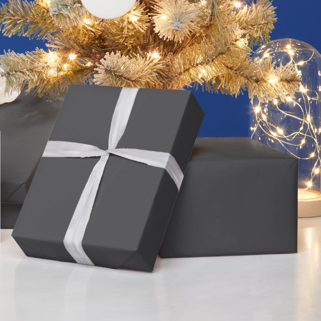 Papier Cadeau Gris foncé (Vacances)
