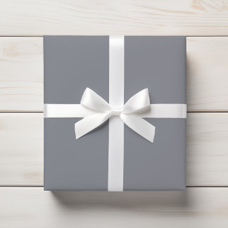 Papier Cadeau Gris neutre doux Élégant Solide