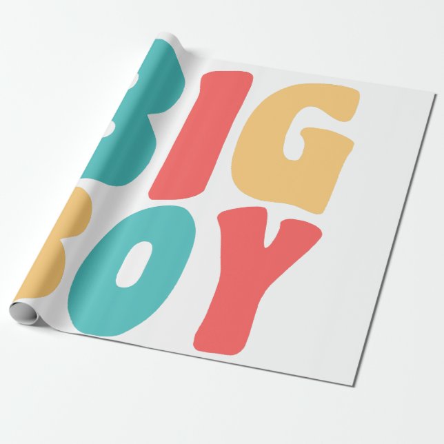 Papier Cadeau Gros Garçon Drôle Dit Enfants Enfants Enfants (Déroulé)