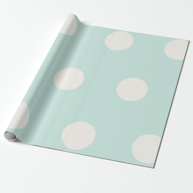 Papier Cadeau Gros Pois Vanilla Motif  sur Mariage de la menthe (Déroulé)