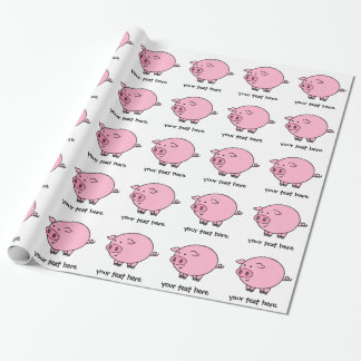 Papier Cadeau Gros porc