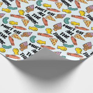 Papier Cadeau Grossesse soif mignonne nourriture motif baby show