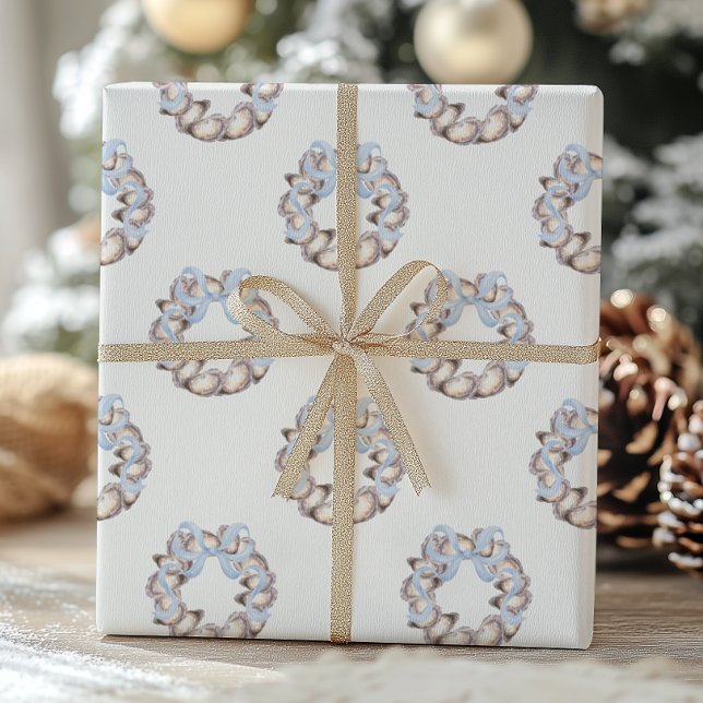 Papier Cadeau Grotte de l'huître côtière de Preppal Noël (Créateur téléchargé)