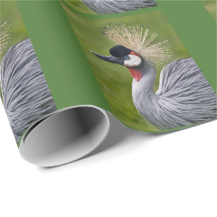 Papier cadeau Grue couronnée