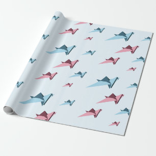 Papier Cadeau Grue de papier principale japonaise d'origami