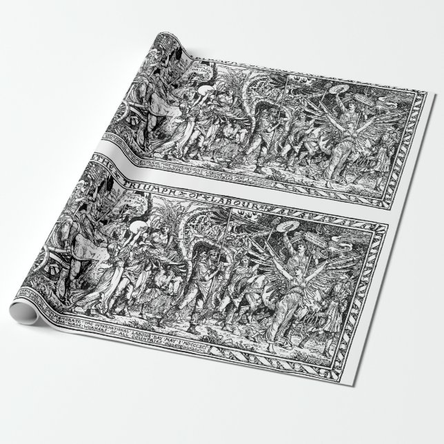Papier Cadeau Grue Triumph de Walter de travail (Déroulé)