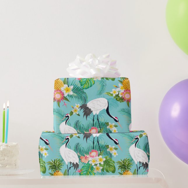 Papier Cadeau Grues japonaises (Cadeaux de fête)