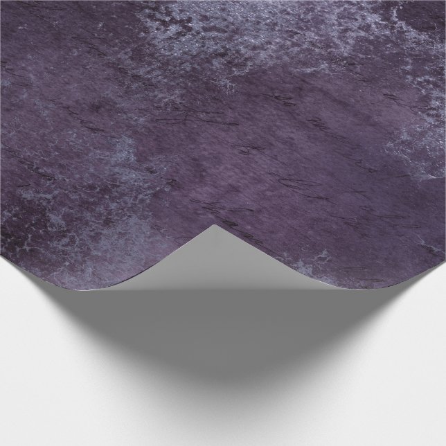 Papier Cadeau Grunge Distressed Violet Plum Violet Abstrait (Coin)