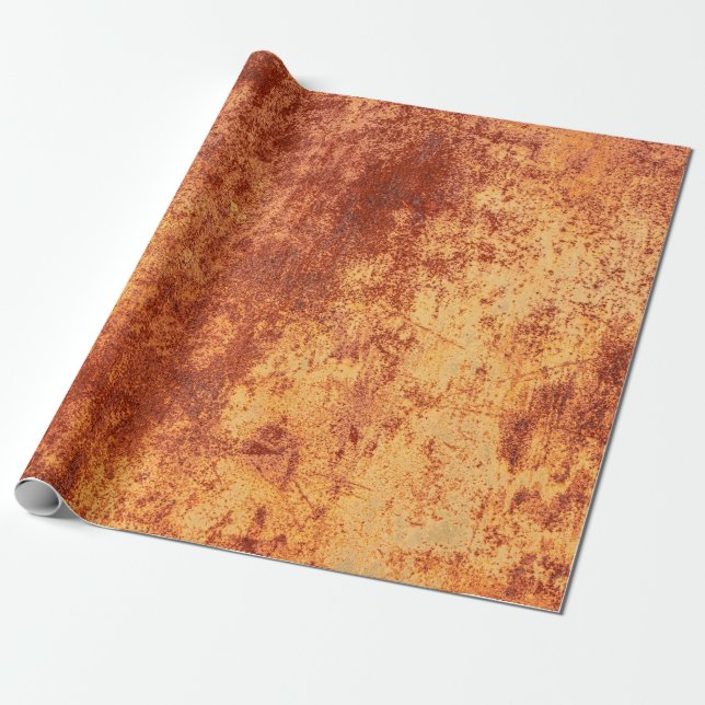 Papier Cadeau Grunge rouillé texture métallique, rouille et fini (Déroulé)