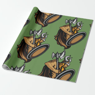 Papier Cadeau Guerrier de Viking