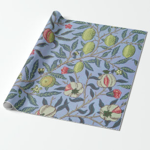 Papier Cadeau Guillaume Morris Fruit Pomegranate Blue Orament