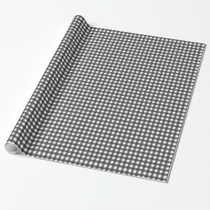 Papier Cadeau Guingan noir et blanc