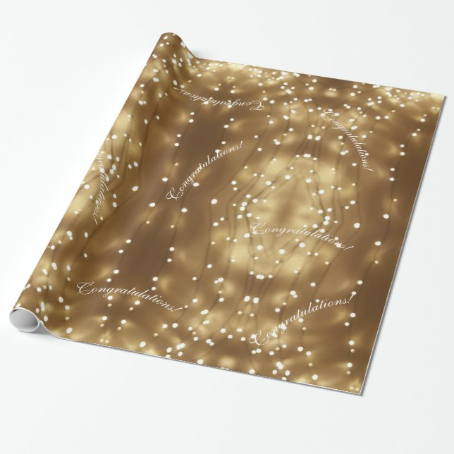Papier Cadeau Guirlande élégante à motif géométrique (Déroulé)