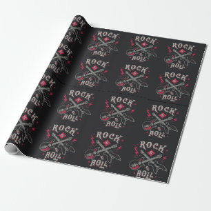Papier Cadeau Guitare Rock n Roll