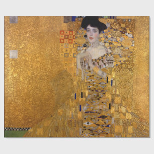 Papier Cadeau Gustav Klimt, Adele, Art nouveau, déco, or, peintu