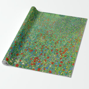 Papier Cadeau Gustav Klimt - Champ de pavot