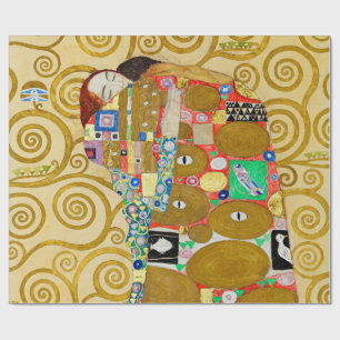Papier Cadeau Gustav Klimt Exécution Nouveau Couple