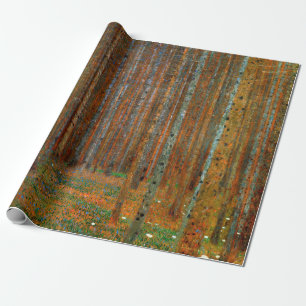 Papier Cadeau Gustav Klimt - Forêt de pins de Tannenwald