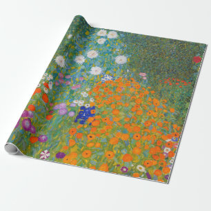 Papier Cadeau Gustav Klimt - Jardin des fleurs