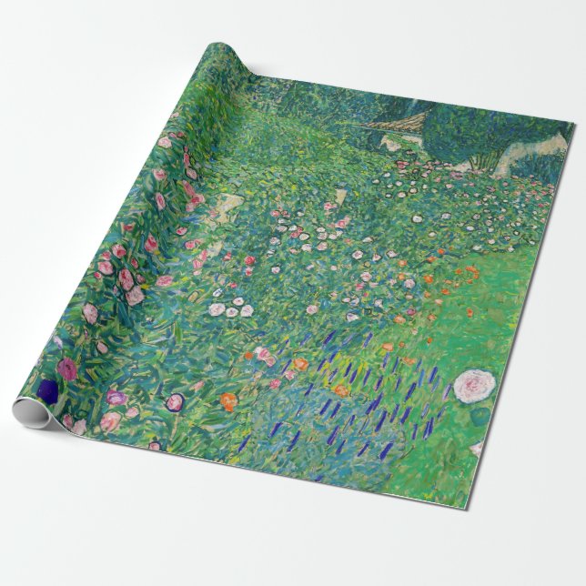 Papier Cadeau Gustav Klimt - Paysage du jardin italien (Déroulé)