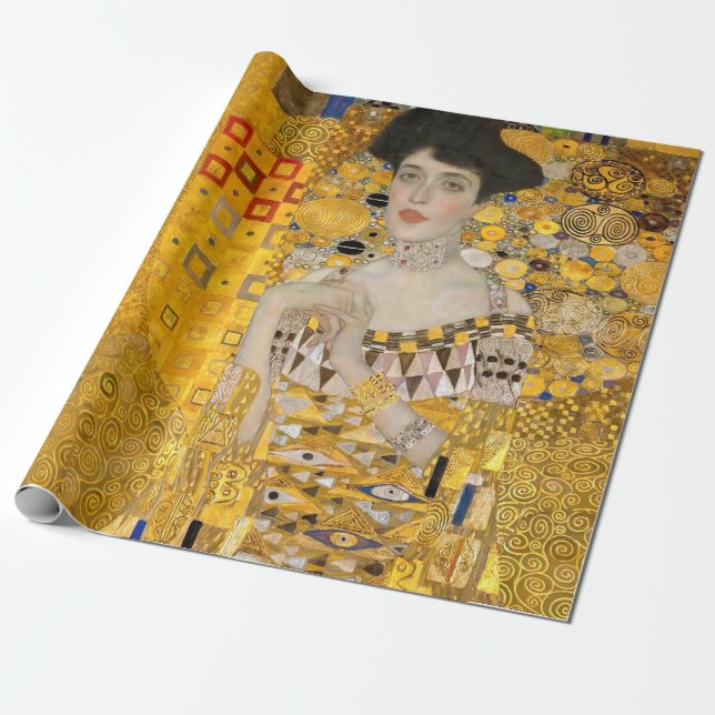 Papier Cadeau Gustav Klimt - Portrait d'Adele Bloch-Bauer I (Déroulé)