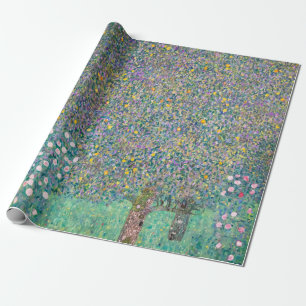 Papier Cadeau Gustav Klimt - Rosiers sous les arbres