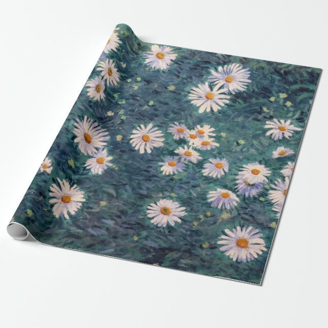 Papier Cadeau Gustave Caillebotte - Lit de marguerites, détails (Déroulé)