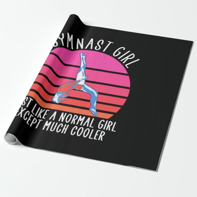 Papier Cadeau Gymnaste Girl (Déroulé)