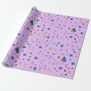 Papier Cadeau Gymnastique Enveloppement de Noël Papier de vacanc