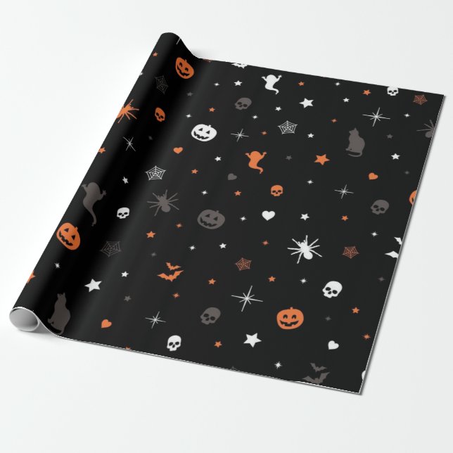 Papier Cadeau Halloween (Déroulé)