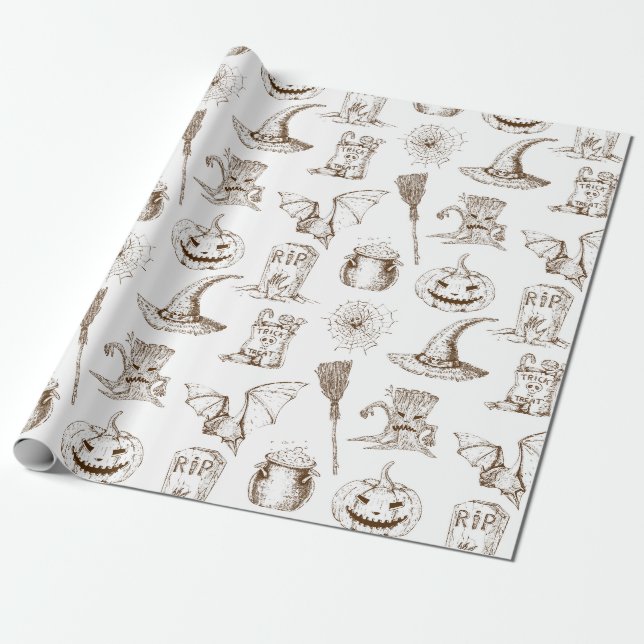 Papier Cadeau Halloween (Déroulé)