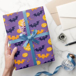 Papier Cadeau Halloween Costume fille sorcière fête d'anniversai