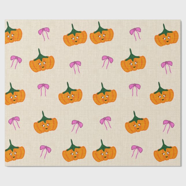 Papier Cadeau Halloween cute design,  (Plat)