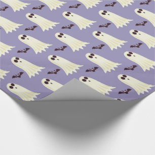 Papier Cadeau Halloween de Ghosts and Bats Lilac