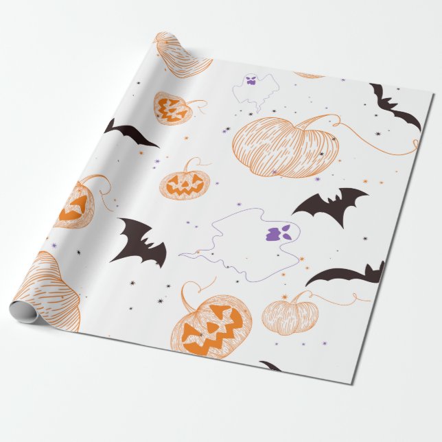 Papier Cadeau Halloween délices (Déroulé)
