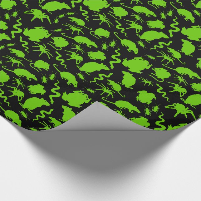 Papier Cadeau Halloween Déplaisant Crawlies Rats Toads Araignées (Coin)