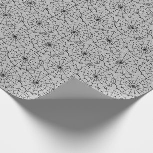 Papier Cadeau Halloween enveloppant papier-araignée Webs