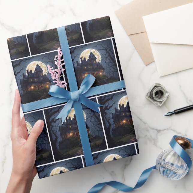 Papier Cadeau Halloween Haunted Mansion (Cadeaux)