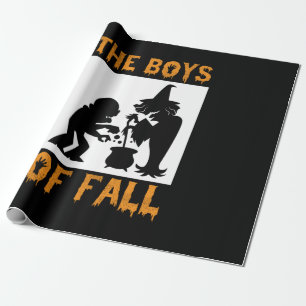 Papier Cadeau Halloween Les Garçons D'Automne Anniversaire