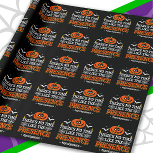 Papier Cadeau Halloween Spirit Citrouille Éffrayant Funny Hallow